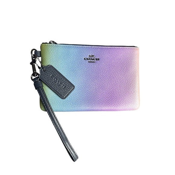 Coach Pouch Leather Multi-Case Women's Multicolor Made in USA Zipper Vintage - Picture 8 of 8